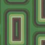 Retro Oblong Wallpaper Bright Green, thumbnail 1 of 2