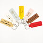 Engraved Leather Keychain Birthday Gift For Him Her, thumbnail 1 of 8