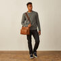 Personalised Soft Leather Shoulder Bag 'Santino M', thumbnail 10 of 12