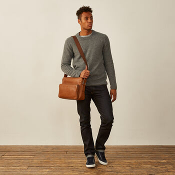 Personalised Soft Leather Shoulder Bag 'Santino M', 10 of 12