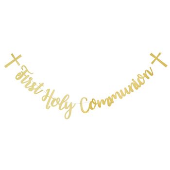 Gold First Holy Communion Banner, 2 of 2