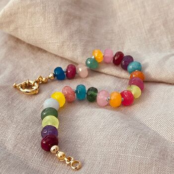 Rainbow Gemstone Bracelet, 6 of 6