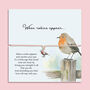 When Robins Appear Bracelet | Sympathy Gift And Memorial Keepsake, thumbnail 1 of 7
