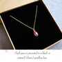 Personalised Necklace With Swarovski Birthstone, thumbnail 7 of 7