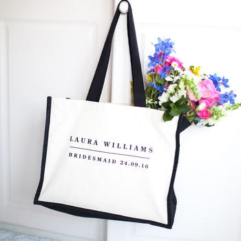 personalised bridesmaid bag by rosie willett designs ...