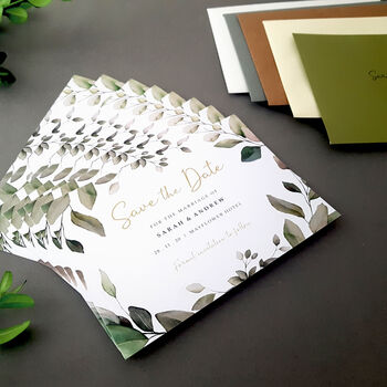 Eucalyptus Wedding Invitations Sample, 9 of 10