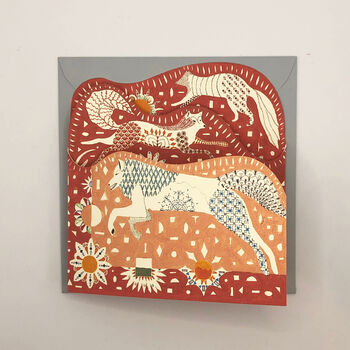 Fold Out Animals Greeting Card, 3 of 10