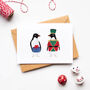 Little Drummer Boy Christmas Penguin Cards, thumbnail 2 of 9