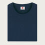 Two Pack Navy And Burgundy Organic Plain T Shirt Bundle, thumbnail 5 of 7
