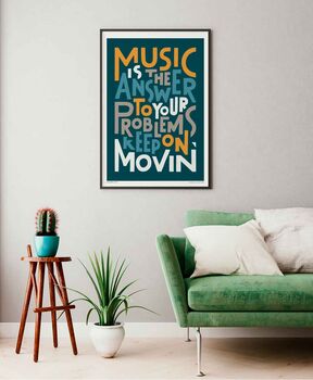 Music Is The Answer Print, 3 of 11