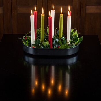 Oval Metal Candle Platter, 5 of 10