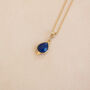Lapis Lazuli Drop Necklace 14k Gold Filled And Vermeil, thumbnail 1 of 6