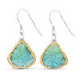 Emerald Turquoise Lagoon Teardrop Earrings, thumbnail 1 of 5
