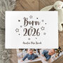 Personalised Born In 2026 Stars Engraved White New Baby Keepsake Box Three Sizes 22cm | 27cm | 30cm, thumbnail 3 of 8