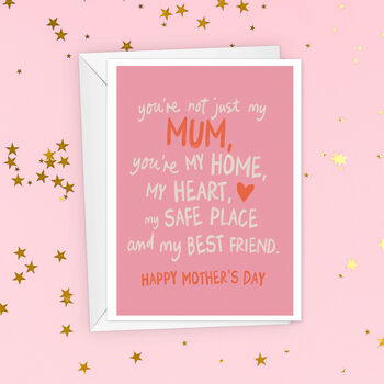 Not Just My Mum Sentimental Mother's Day Card, 3 of 4