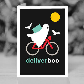 Deliverboo Funny Halloween Card, 3 of 9