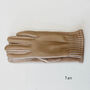 Soft Vegan Leather Pleated Cuff Suede Ladies Gloves, thumbnail 5 of 12