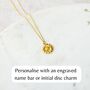 Gold Plated Sterling Silver Sunflower Necklace, thumbnail 3 of 8