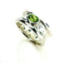 Sterling Silver Gemstone Drum Ring, thumbnail 4 of 7