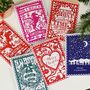 Pack Of Six Assorted Christmas Cards, thumbnail 1 of 7
