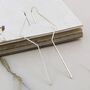 Zig Zag Oxidised Silver Single Ear Cuff Earring, thumbnail 4 of 8
