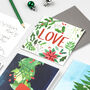 Love Foliage Christmas Card, thumbnail 2 of 9