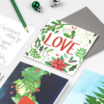 Love Foliage Christmas Card, 2 of 9
