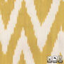 Yellow Zig Zag Hand Woven Ikat Cushion Cover, thumbnail 2 of 7