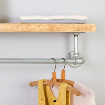 Finchley Industrial Clothes Shelf And Rail, 3 of 10