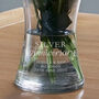 Personalised Silver Anniversary Glass Vase, thumbnail 3 of 3