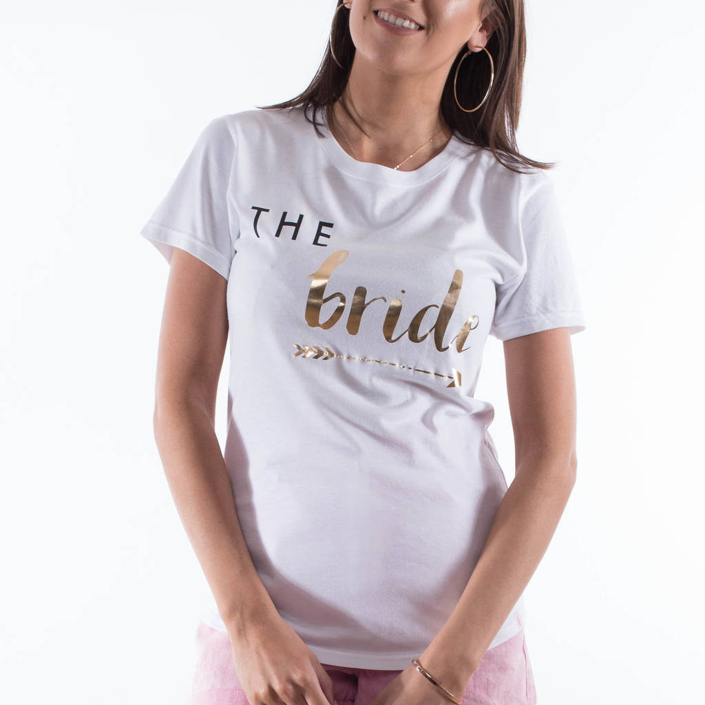 'The Bride' Bride Tribe Hen Party T Shirt By Rock On Ruby ...