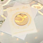 Sparkly Circle Wedding Save The Date Magnet And Card, thumbnail 11 of 11