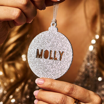 Personalised Name Christmas Decoration, 2 of 8