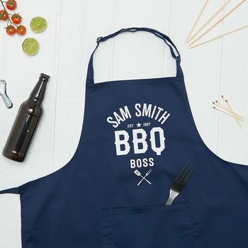 Personalised Bbq Boss Apron, 2 of 4