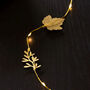 Gold Shimmer Falling Leaves LED Light Chain, thumbnail 2 of 5
