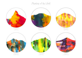Mountains Of The World Fine Art Giclée Print, 4 of 6