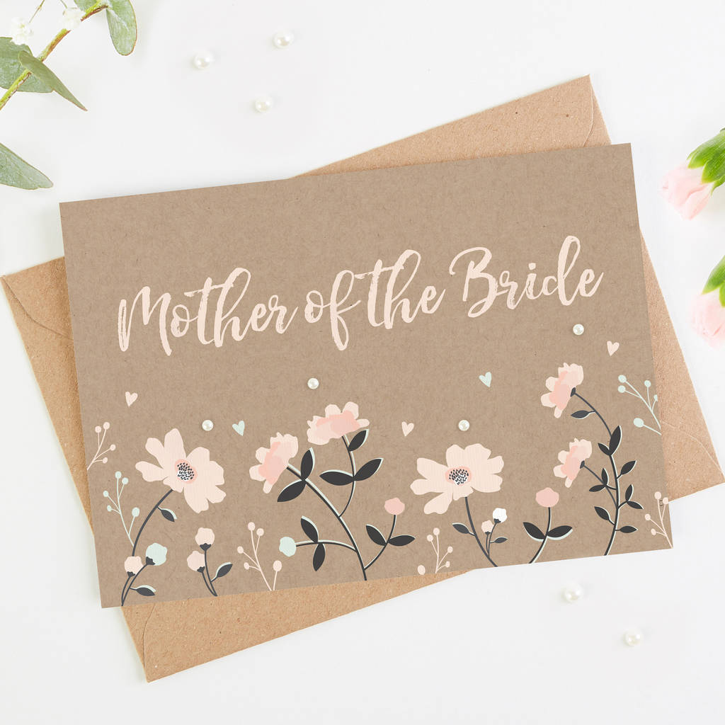 Mother Of The Bride Floral Card, 1 of 3