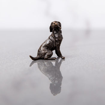 Miniature Bronze Labrador Sculpture 8th Anniversary, 5 of 11