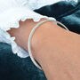The Angel Personalised Hammered Bangle, thumbnail 1 of 5