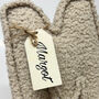 Boucle Fabric Letter With Personalised Wooden Name Tag, thumbnail 2 of 4
