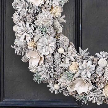 Extra Large Snowdrop Deluxe Christmas Wreath, 7 of 10