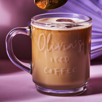 Personalised Glass Iced Coffee Mug, 2 of 2