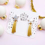 Silver Glitter And Gold Acrylic Shooting Star Earrings, thumbnail 3 of 6