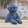 Pip The Long Leg Blue Teddy Bear Soft Toy, thumbnail 1 of 3
