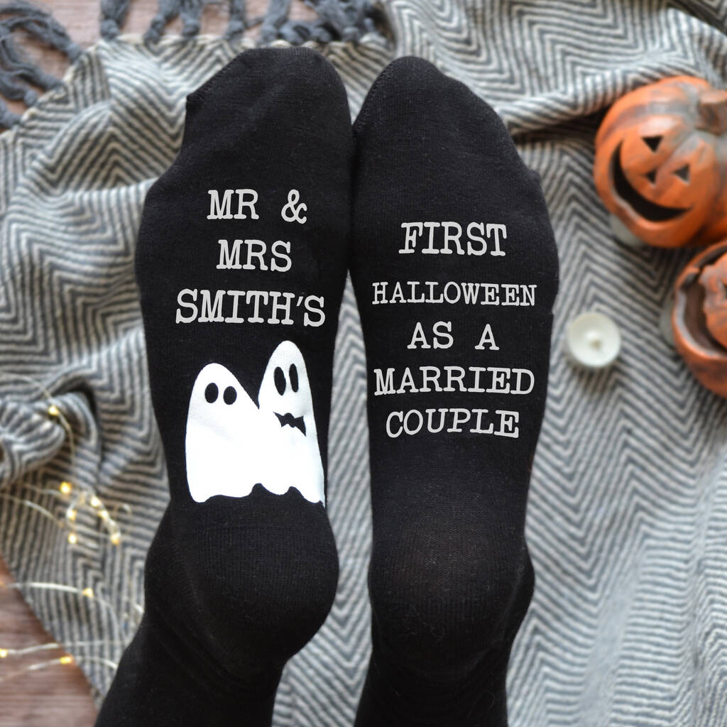 First Halloween As A Married Couple Socks, 1 of 4