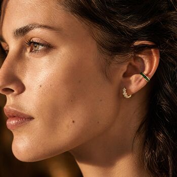 Emerald Baguette Ear Cuff, 6 of 6