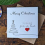Son In Law Christmas Card, 3D Wooden Heart, thumbnail 2 of 4