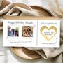 Birthday Scratch To Reveal Card, Photo Birthday Voucher, Scratch Off Surprise Card, thumbnail 1 of 7