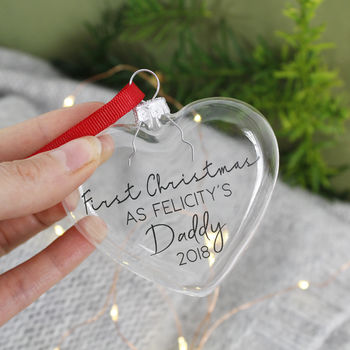 First Christmas As A Daddy Christmas Bauble, 2 of 3
