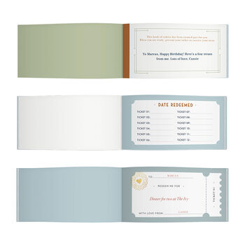 Personalised Book Of Gift Tickets, 4 of 9